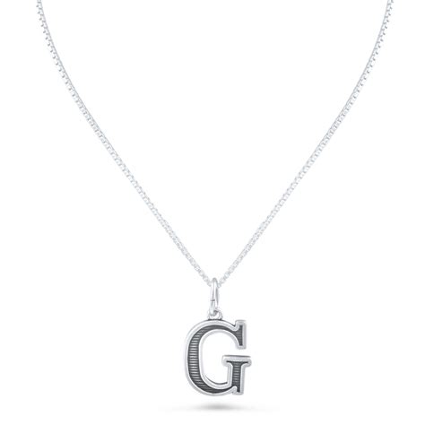 g silver necklace